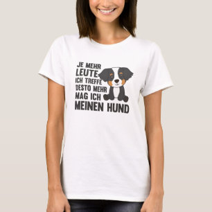 T-shirt Chien Bernese Mountain Dog n'aime pas les gens Chi