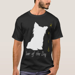 T-shirt Chien blanc mignon Nouvel An chinois 2018 Tee
