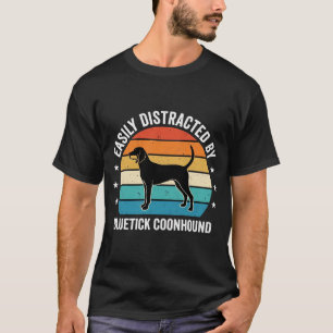 T-shirt Chien Bluetick Coonhound Coucher de soleil Rétro