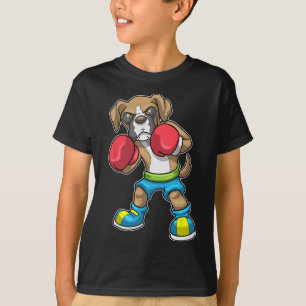T-shirt Chien Boxer Gants De Boxe Boxe Pour Hommes Femmes 