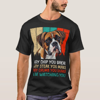 T-shirt Chien Boxer TOUS LES FRITES QUE TU CASSÉS Boxer Al