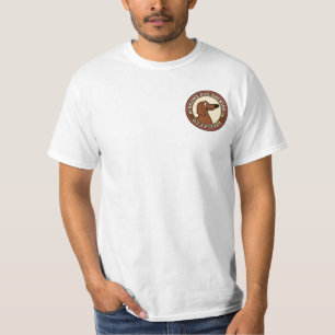 T-shirt Chien Brown