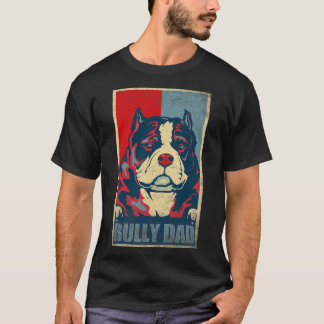 T-shirt Chien Bully Papa - Vintage American Bully Papa T-S