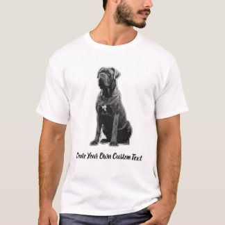 T-shirt Chien Cane Corso Créez votre propre texte personna
