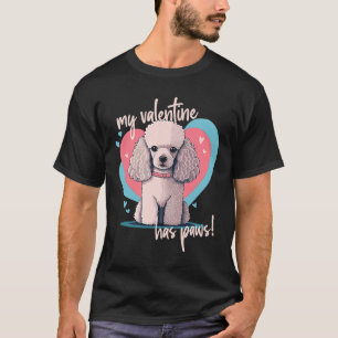 T-shirt Chien Caniche Avec Des Coeurs Amour De Chien 1