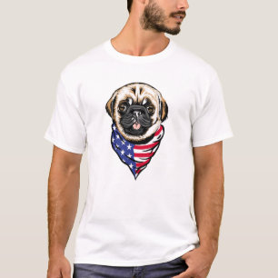 T-shirt Chien carlin