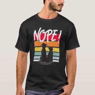 T-shirt Chien Chat Avec Nope Citation Pour Chien Chat Mama