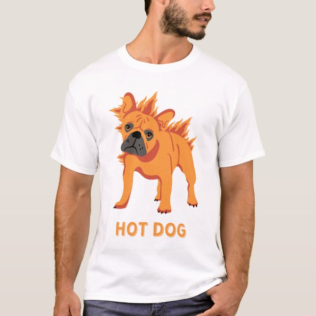 T-shirt Chien chaud (Devant)