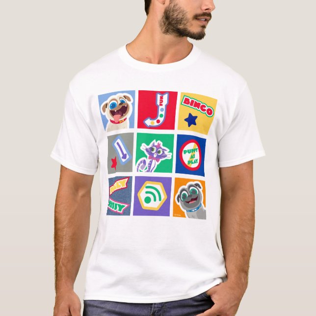 T-shirt Chien Chien Pal | Bingo, Rolly & Hissy Graphic (Devant)