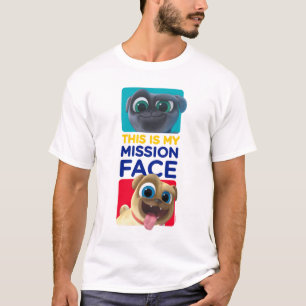 T-shirt Chien Chien Pal   C'est mon visage de mission