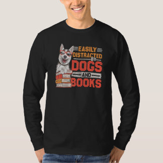 T-shirt Chien Chien Pour Animaux De Compagnie Et Livres Pr