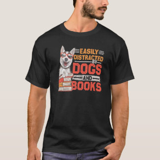 T-shirt Chien Chien Pour Animaux De Compagnie Et Livres Pr