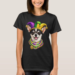 T-shirt Chien Chihuahua, Mardi Gras 
