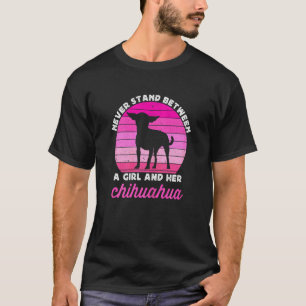 T-shirt Chien Chihuahua pour filles Fille Rétro Chiwawa