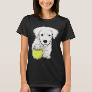 T-shirt Chien chiot Tennis Tennis