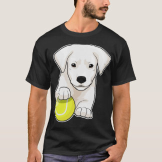 T-shirt Chien chiot Tennis Tennis