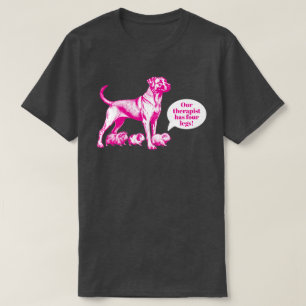 T-shirt Chien, cochons d'Inde, thérapeute