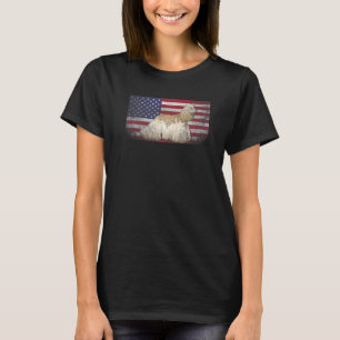T-shirt Chien Cocker Spaniel 4 Juillet  Drapeau Américain 