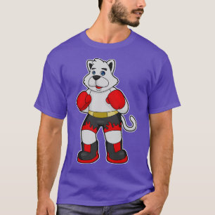 T-shirt Chien comme boîte avec gants de boxe 3