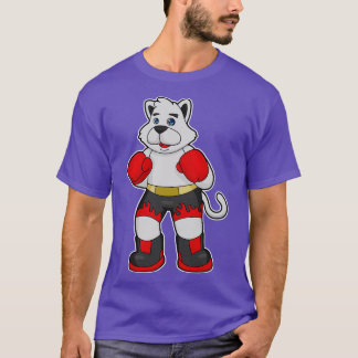 T-shirt Chien comme boîte avec gants de boxe 3