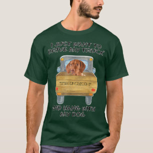 T-shirt Chien conducteur de camion Vizslas