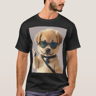 T-shirt Chien cool, Mignon Et Sans Soin