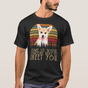 T-shirt Chien Corgi Court Pour Vous Saluer Meilleur Ami