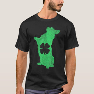 T-shirt Chien Corgi Trèfle Irlandais Saint-Patrick
