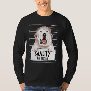 T-shirt Chien Coupable de Grande Pyrenee Mugshot