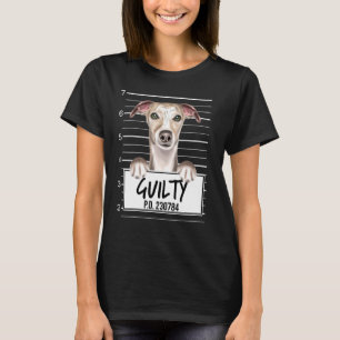 T-shirt Chien coupable de Mugshot Whip