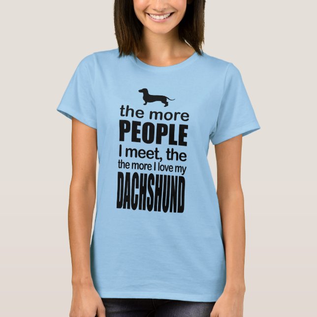 T-SHIRT CHIEN DACHSHING (Devant)