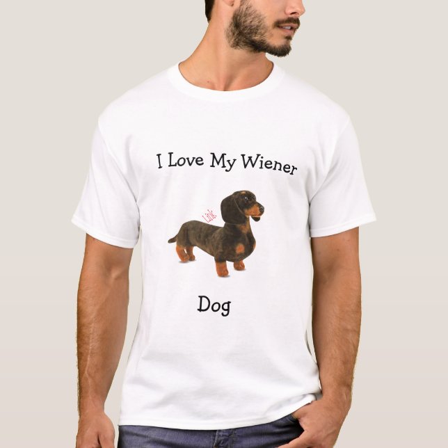 T-shirt Chien Dachshund Weiner (Devant)