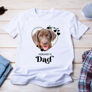 T-shirt Chien DAD Personalized Heart Amoureux des chiens P