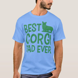 T-shirt Chien Daddy Meilleur Corgi Papa Jamais