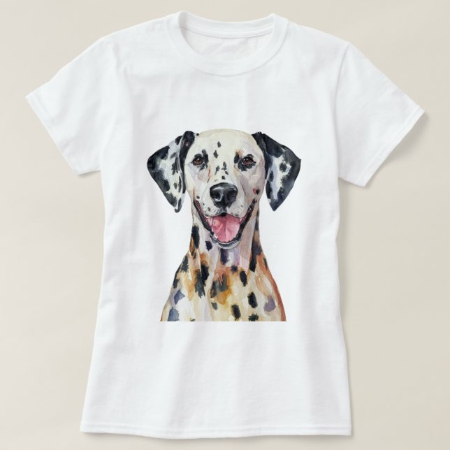 T-shirt Chien dalmate minimaliste inspiré (Design devant)