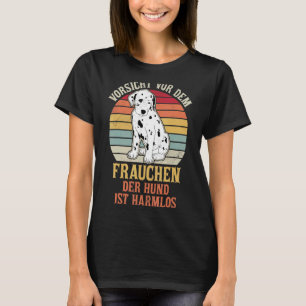 T-shirt Chien Dalmatien Marche Maman Chien Sayants Éleveur