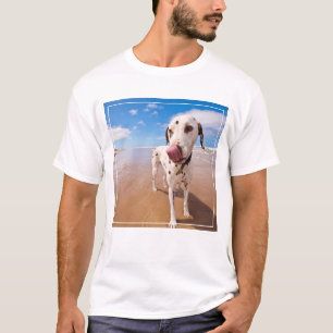 T-shirt Chien dalmatien sur la plage