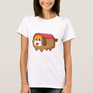 T-shirt Chien dans Hotdog