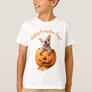 T-shirt Chien dans Jack-o-Lantern
