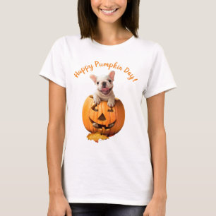 T-shirt Chien dans Jack-o-Lantern