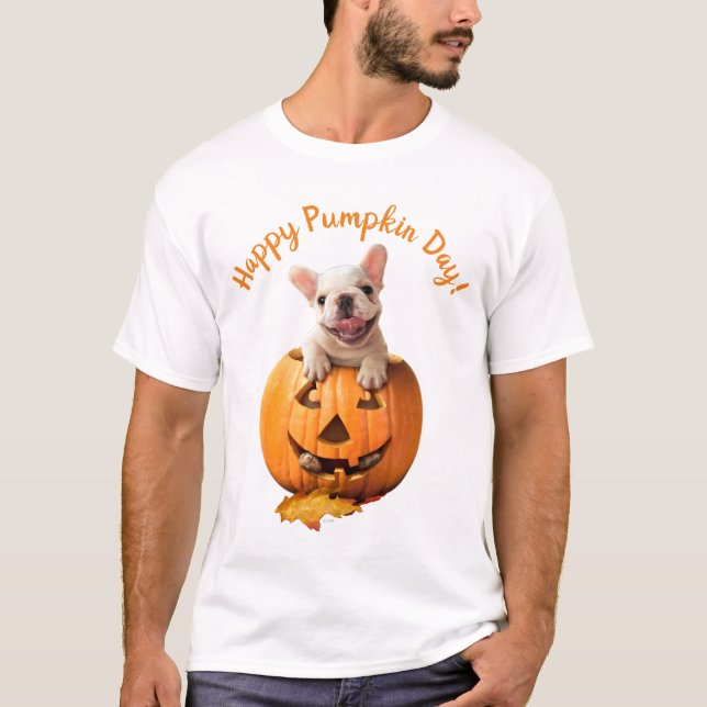 T-shirt Chien dans Jack-o-Lantern (Devant)