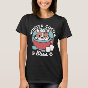 T-shirt Chien dans la Mug Festive pour Vibes de vacances -