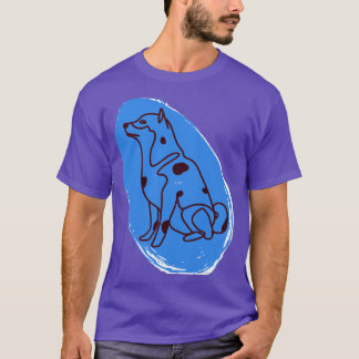 T-shirt Chien dans l'art des oeufs