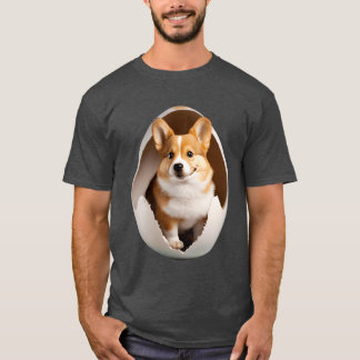 T-shirt Chien dans les amis des oeufs amis