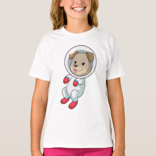 T-shirt Chien dans l'espace en costume