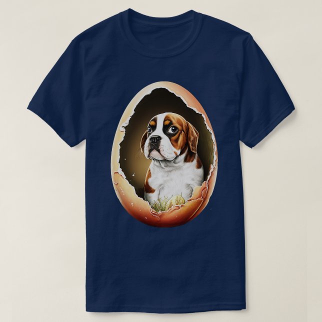 T-shirt Chien dans l'oeuf11 (Design devant)
