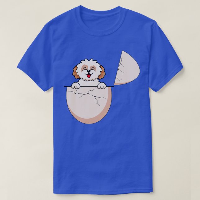 T-shirt chien dans l'oeuf 22 (Design devant)