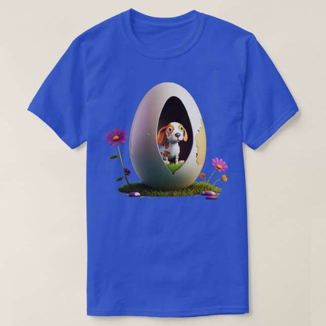 T-shirt Chien dans l'oeuf 235 (Design devant)