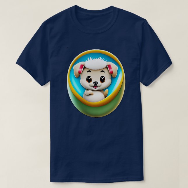 T-shirt Chien dans l'oeuf 239 (Design devant)