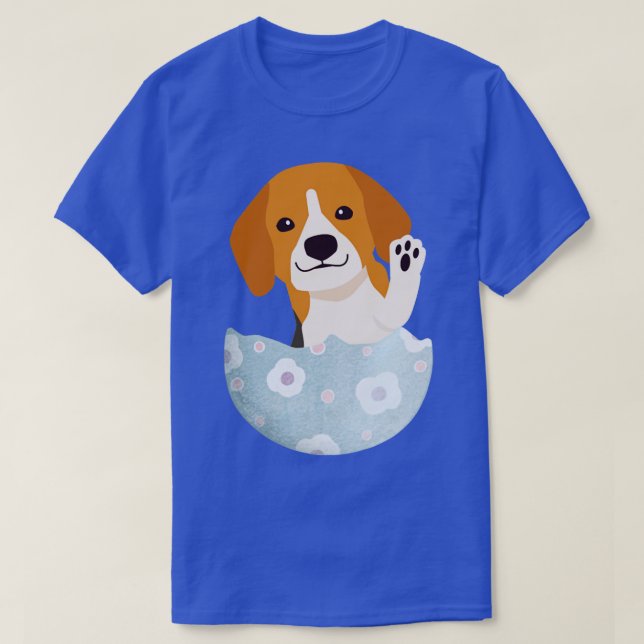 T-shirt chien dans l'oeuf 40 (Design devant)